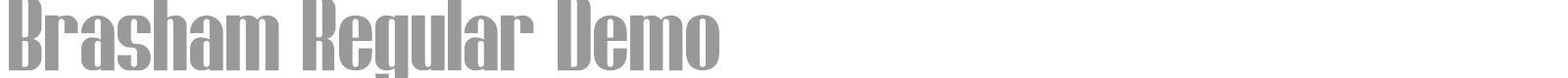 Brasham font preview